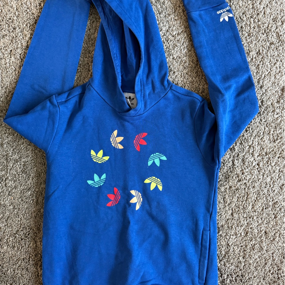 Adidas Blue Sweatshirt with Design